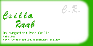 csilla raab business card